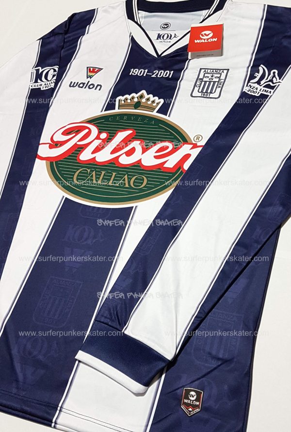 2001 - Camiseta Oficial Alianza Lima Centenario 1901 - 2001 - Imagen 2