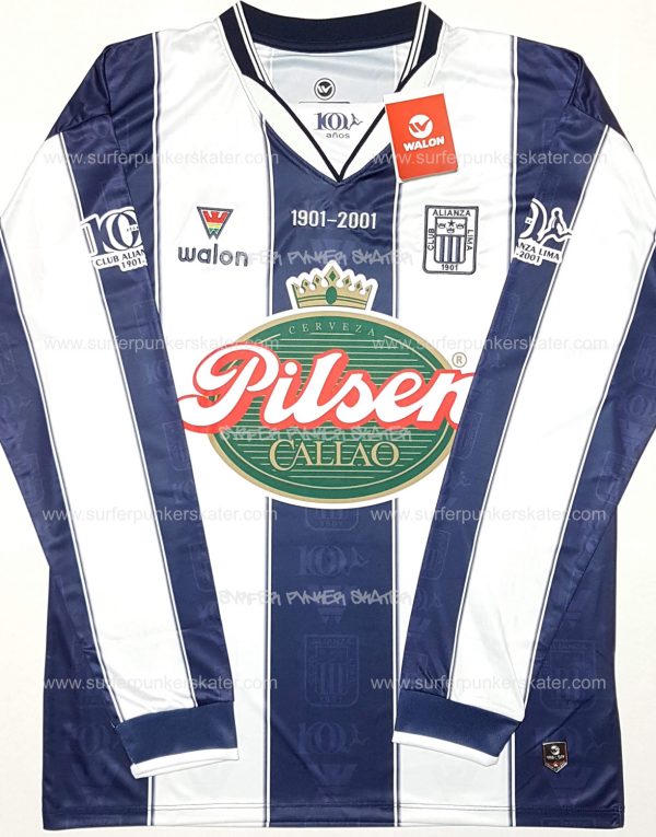 2001 - Camiseta Oficial Alianza Lima Centenario 1901 - 2001 - Imagen 5