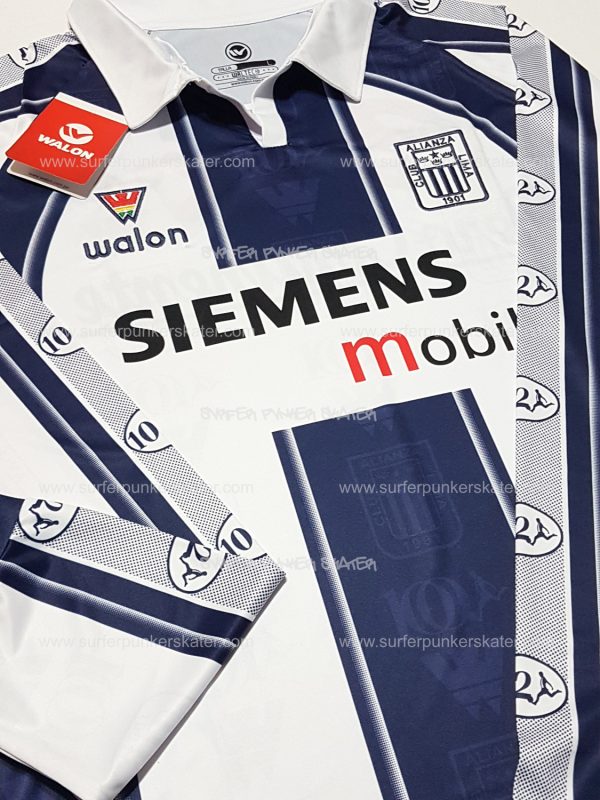 2003 - Camiseta Oficial Alianza Lima Manga Larga Siemens - Imagen 3