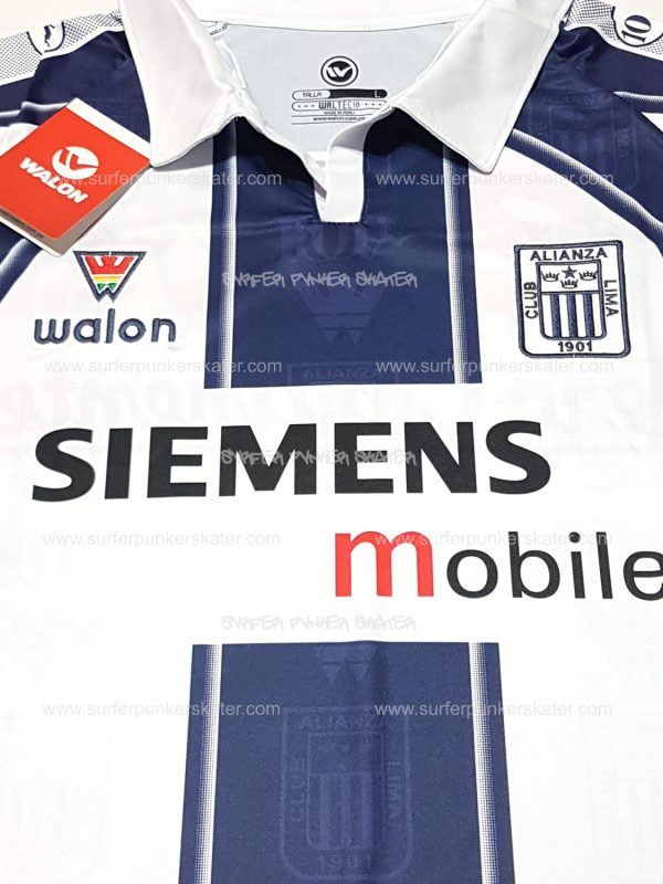 2003 - Camiseta Oficial Alianza Lima Manga Larga Siemens - Imagen 4