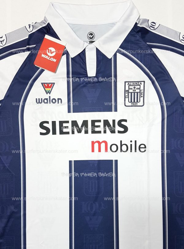 2003 - Camiseta Oficial Alianza Lima Manga Larga Siemens - Imagen 7