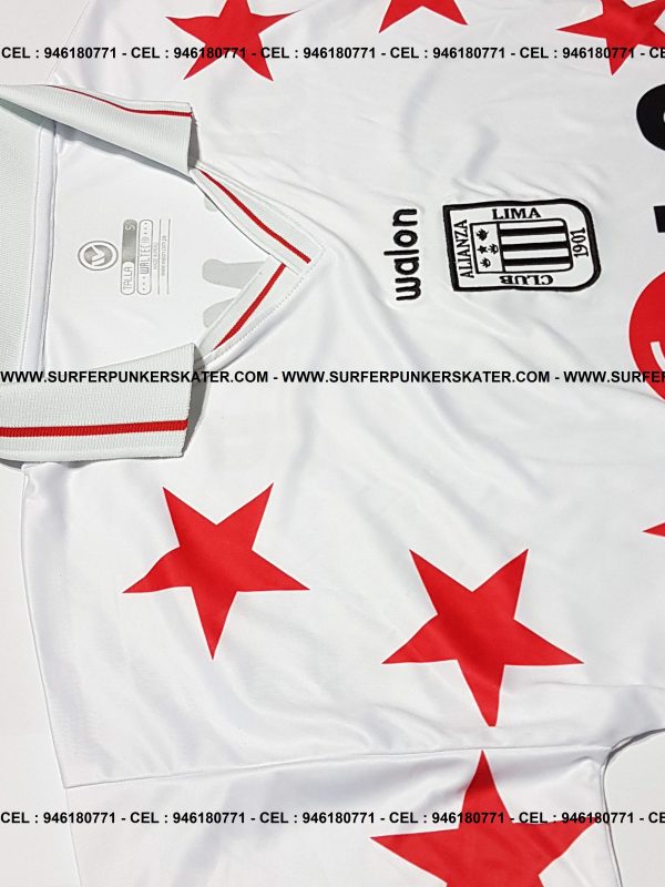 1999 - Camiseta Alianza Lima Arquero Christian del Mar "Estrellas Rojas" - Imagen 3