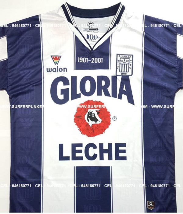 2001 - Camiseta Alianza Lima Centenario (Versión Inédita) - Imagen 2
