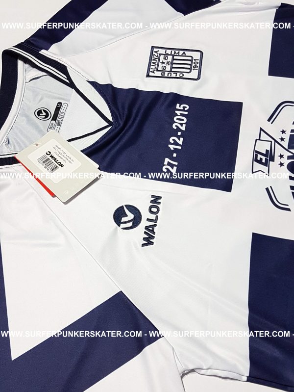2015 - Camiseta Alianza Lima Reencventro Waldir Saenz Cruzada - Imagen 6