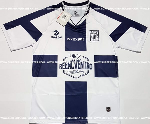 2015 - Camiseta Alianza Lima Reencventro Waldir Saenz Cruzada
