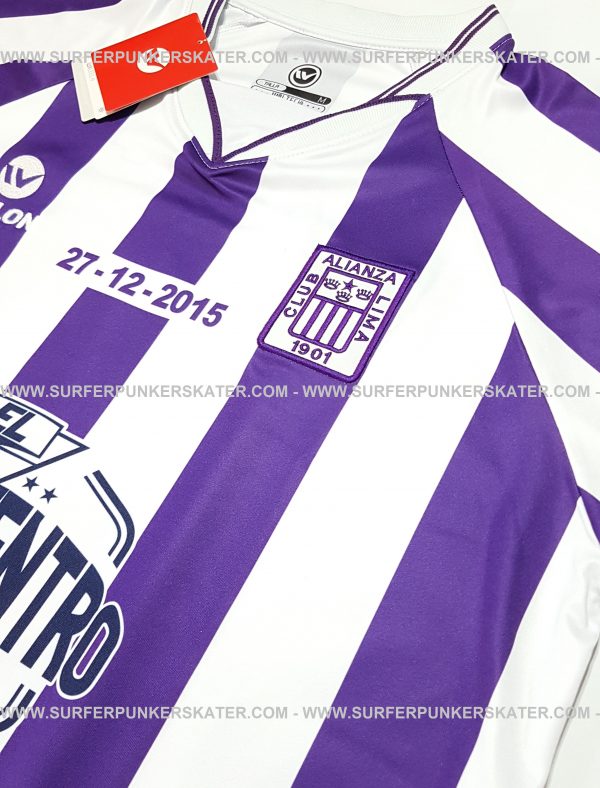 2015 - Camiseta Alianza Lima Reencventro Waldir Saenz Morada - Imagen 8