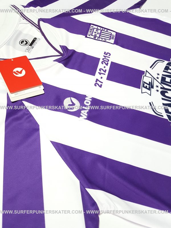 2015 - Camiseta Alianza Lima Reencventro Waldir Saenz Morada - Imagen 6