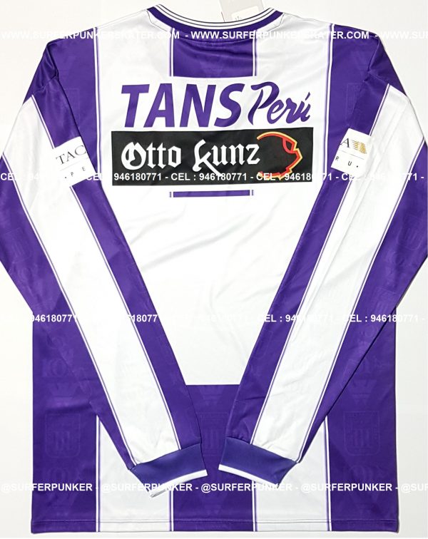2001 - CAMISETA ALIANZA LIMA BLANQUIMORADA CENTENARIO 1901 - 2001 - Imagen 3