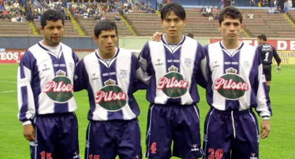 2001 - CAMISETA ALIANZA LIMA BLANQUIMORADA CENTENARIO 1901 - 2001 - Imagen 5