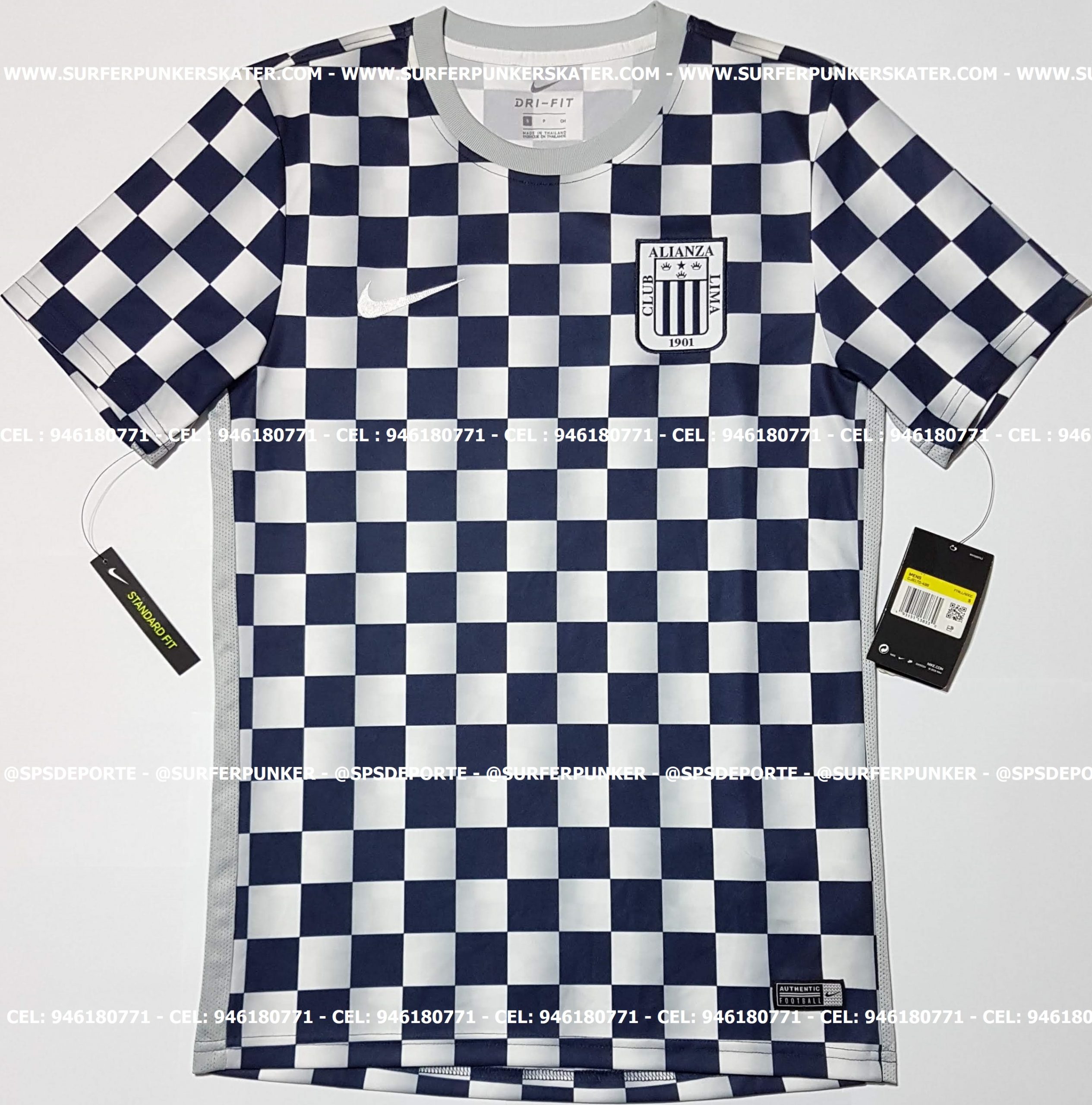 2020 Camiseta Alianza Lima de Entrenamiento a Cuadros
