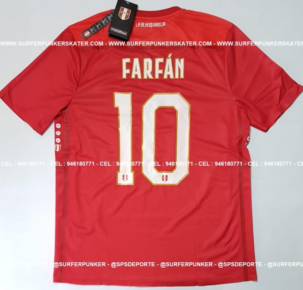 2018 - Camiseta Selección Peruana Alterna Partido Amistoso Vs Alemania - Imagen 3
