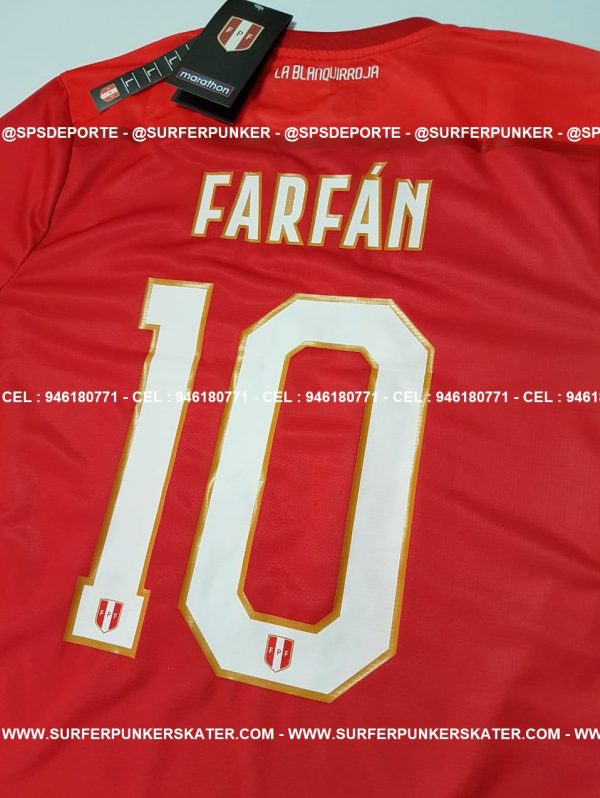 2018 - Camiseta Selección Peruana Alterna Partido Amistoso Vs Alemania - Imagen 9