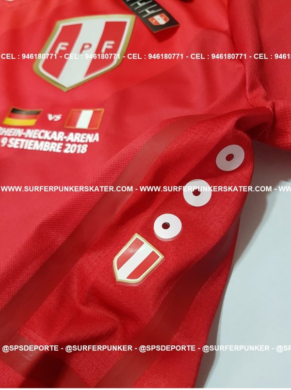 2018 - Camiseta Selección Peruana Alterna Partido Amistoso Vs Alemania - Imagen 7