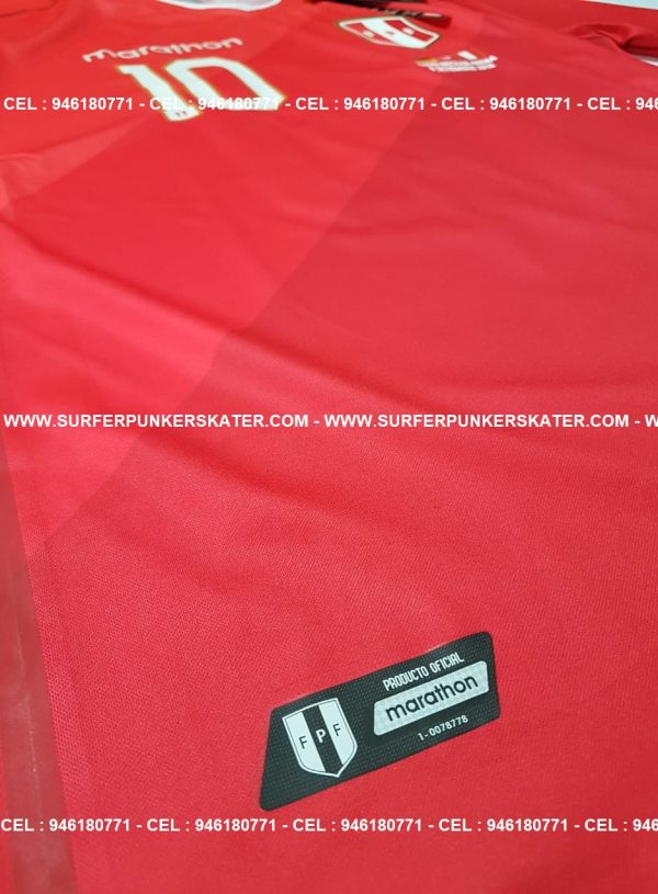 2018 - Camiseta Selección Peruana Alterna Partido Amistoso Vs Alemania - Imagen 6
