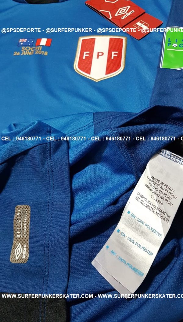 2018 - Camiseta Selección Peruana Arquero Mundial Rusia 2018 - Imagen 6