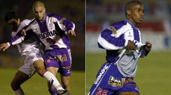 2002 - Camiseta Alianza Lima Copa Sudamericana Blanquimorada - Imagen 2