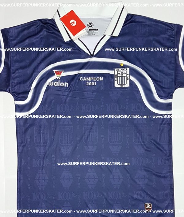 2002 - Camiseta Alianza Lima Copa el Grafico vs. Peñarol - Imagen 8