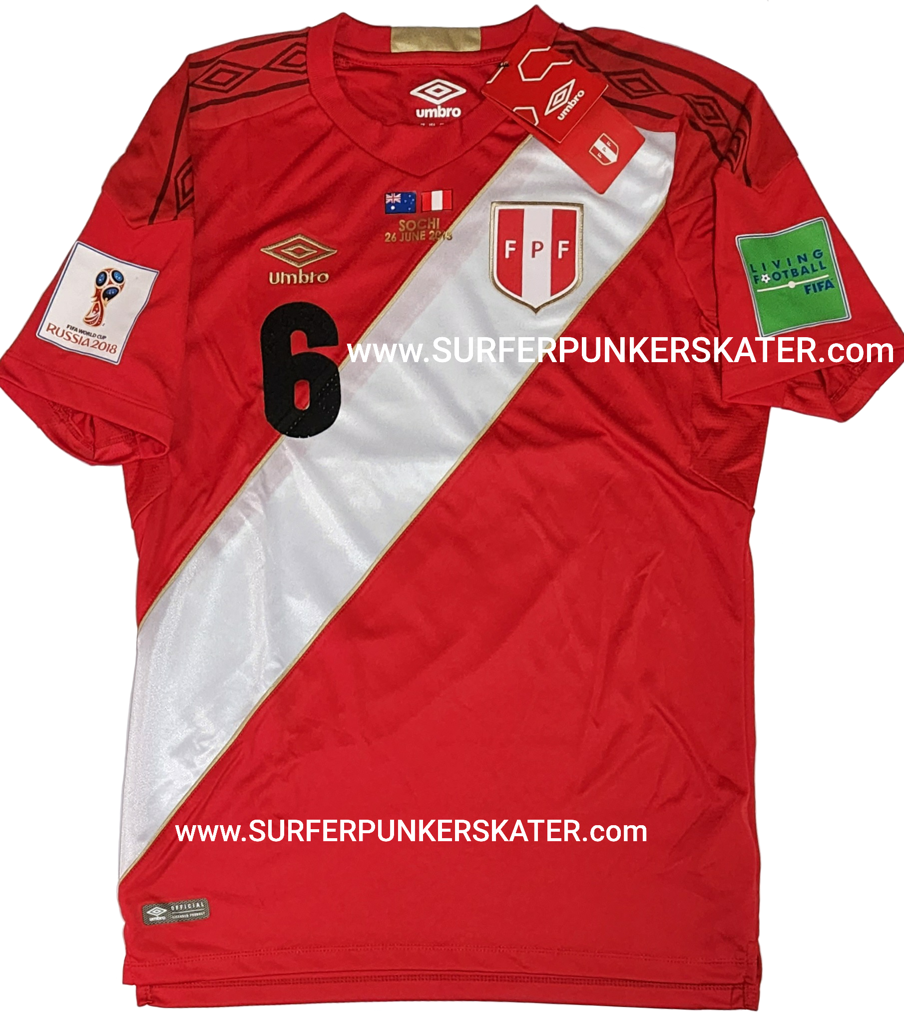 2018 – Camiseta Selección Peruana Mundial 2018 – Surfer Punker Skater