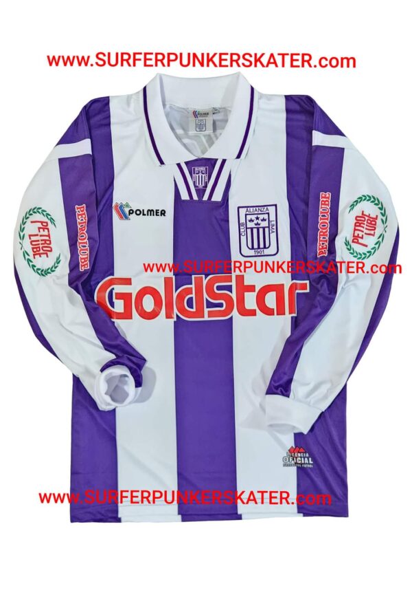 1995 – Camiseta Alianza Lima Blanquimorada Manga Larga