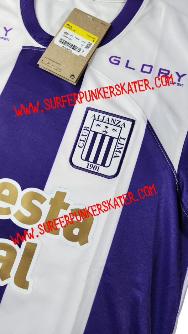 2023 - Camiseta Alianza Lima Blanquimorada - Imagen 4